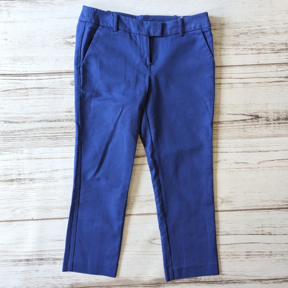Willi Smith Blue Cropped Blue Trouser Pants sz 6